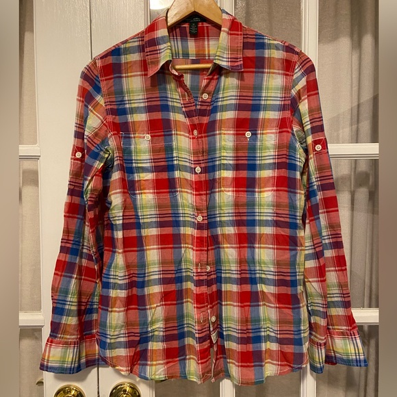 Ralph Lauren lightweight plaid button down - Picture 1 of 6